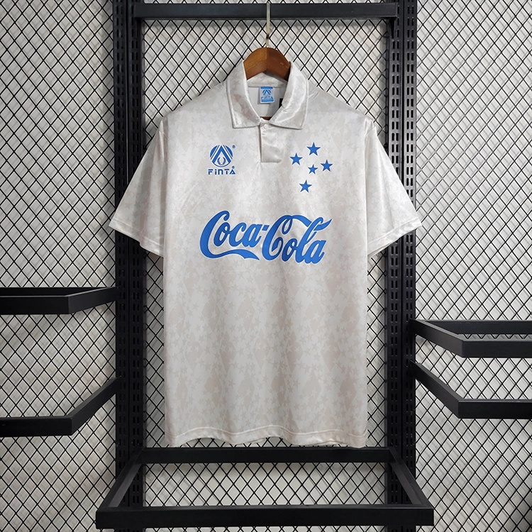 Retro Cruzeiro 93-94 Away   Football jersey retro