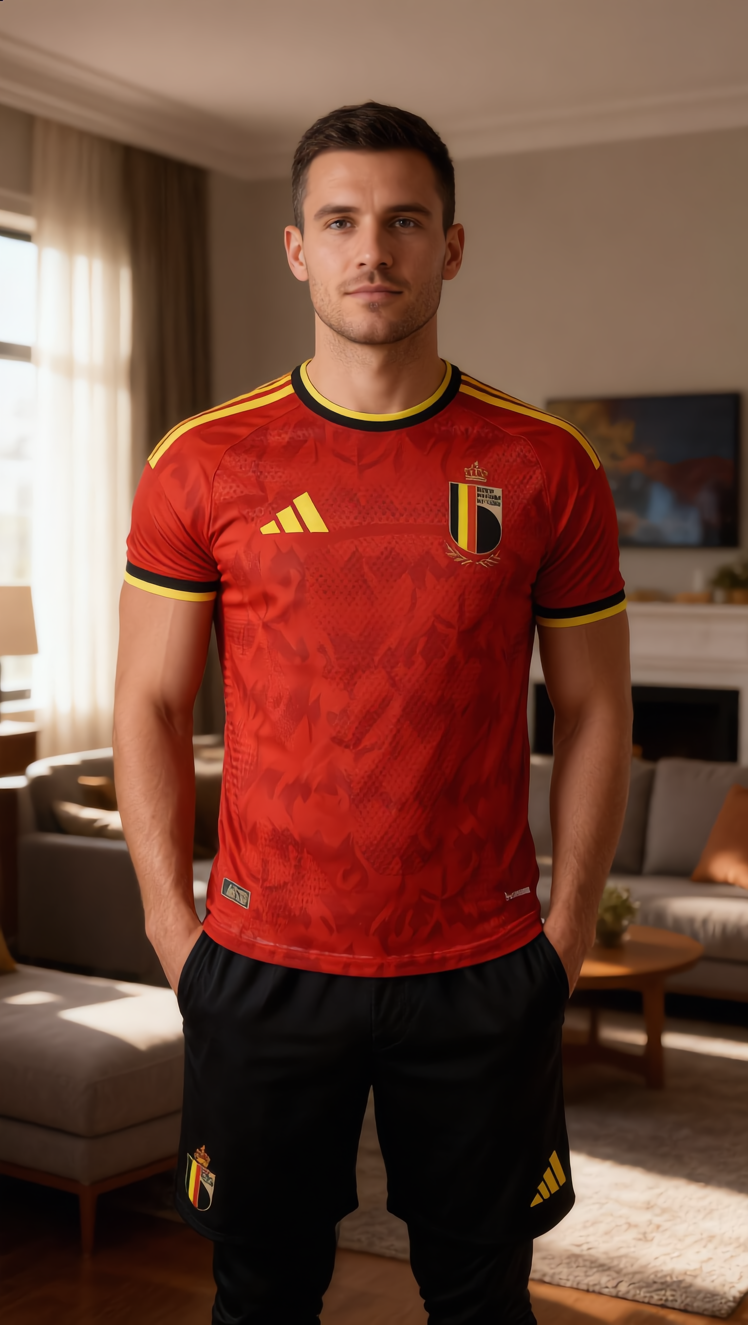 World Cup 2026 Belgium Team Home Football Jersey Player Version - JerseyFun