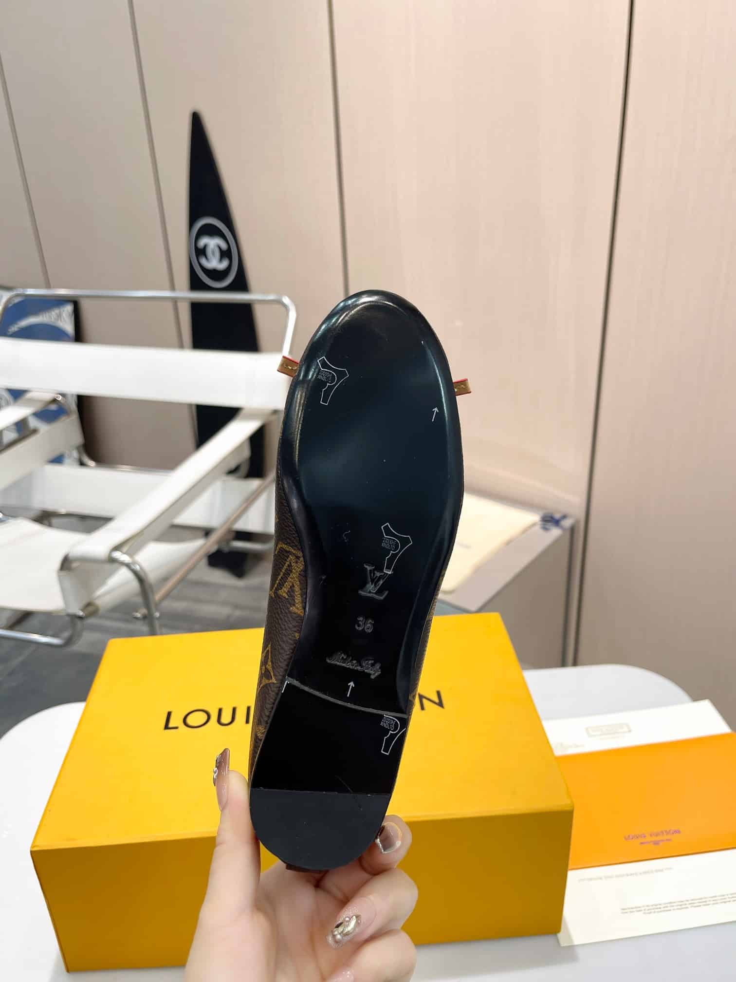 Louis Vuitton Nina Doll Shoes Monogram Canvas