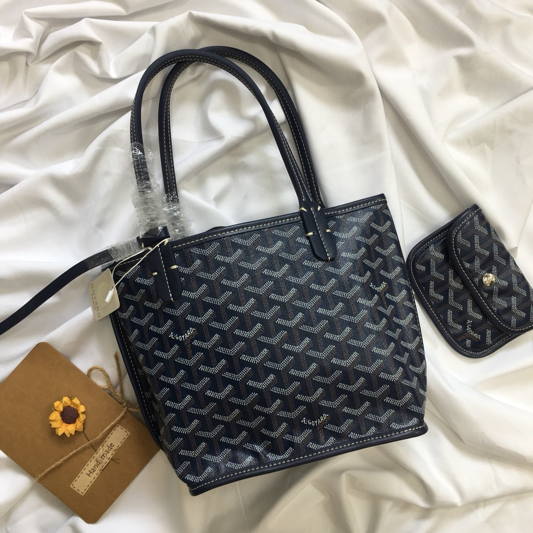 Goyard Anjou Mini Bag 20cm Black Canvas