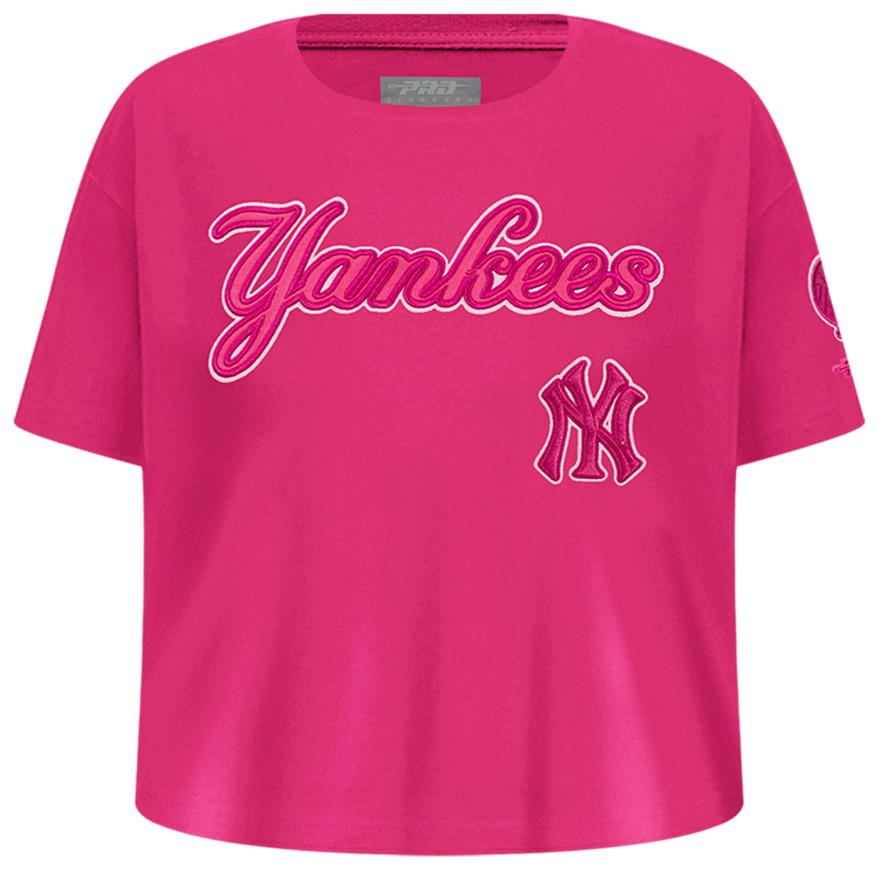 Pro Standard New York Yankees Triple Pink Ss Boxy Tee