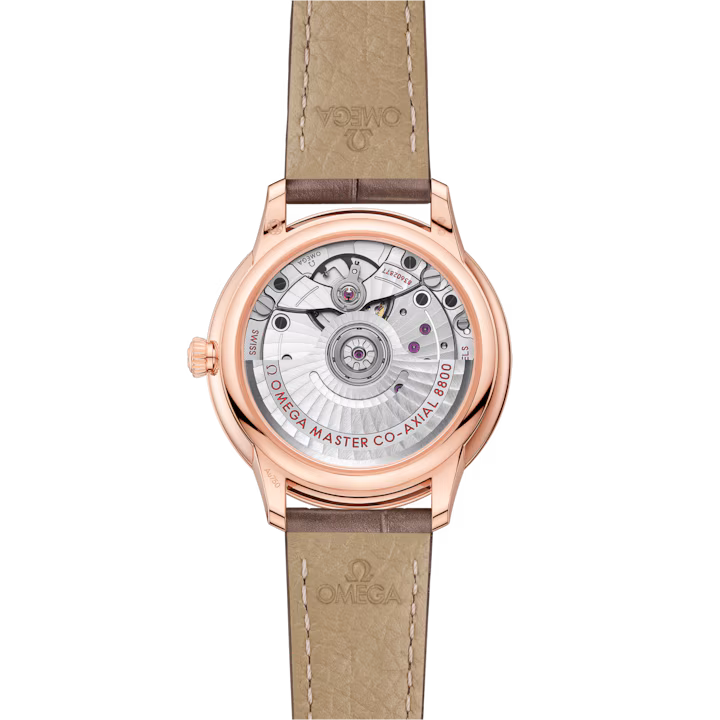 Omega De Ville Prestige 34 mm White Dial with Diamonds Sedna™ 18k Rose Gold Strap 434.53.34.20.55.001
