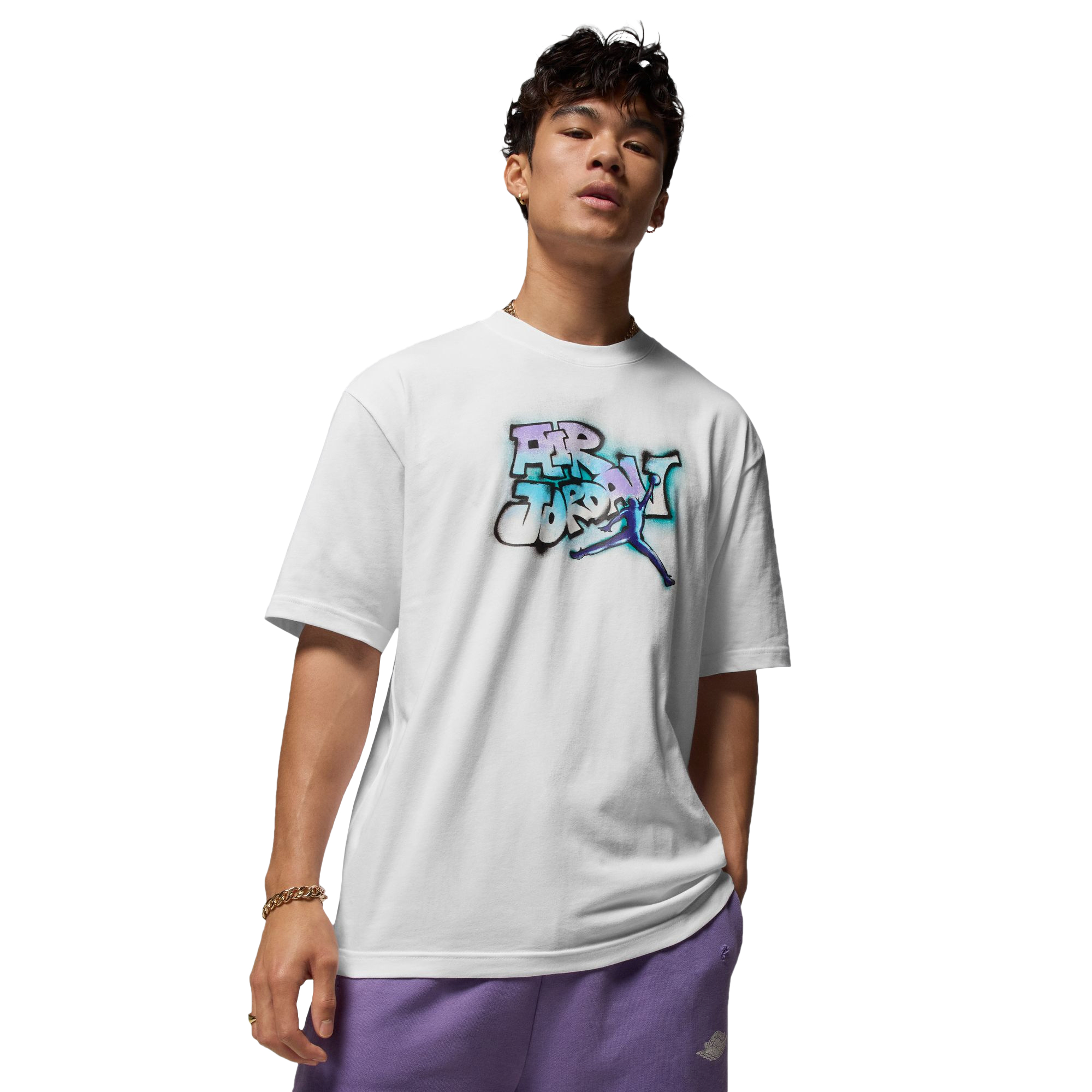 Jordan AJ 5 Grape 85 Crew T-Shirt