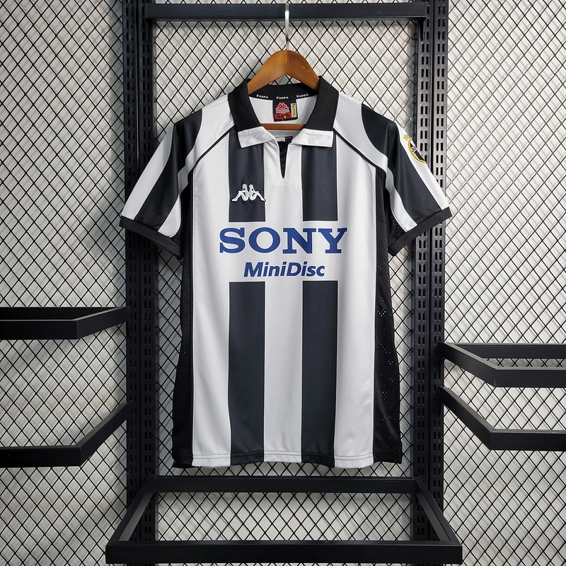 Retro 1997-98 Juventus Home ZIDANE DEL PIERO CONTE INZAGHI  Football jersey retro