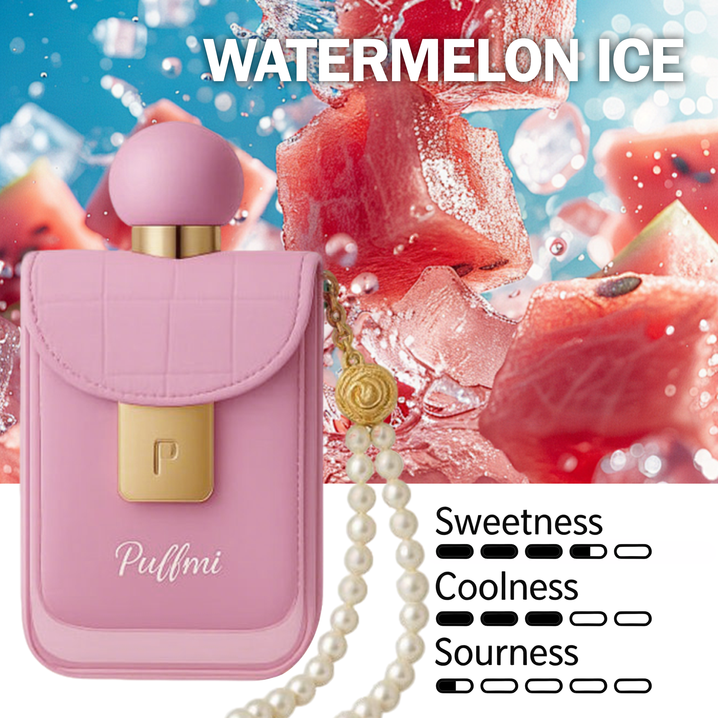 Puffmi WATERMELON ICE Flavor—the style most loved by the ladies.
