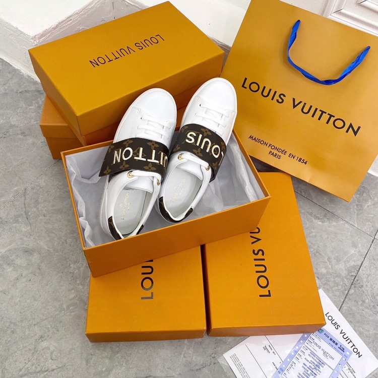 Louis Vuitton Frontrow Logo Monogram Strap White
