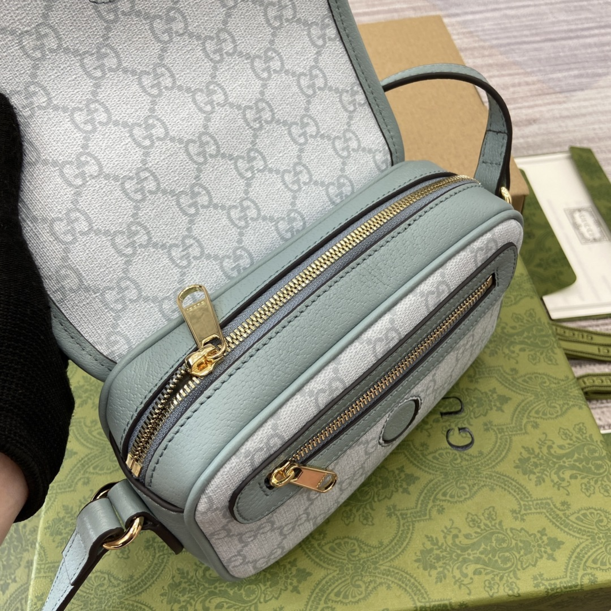 Gucci Monogram Textured Dollar Mini Ophidia