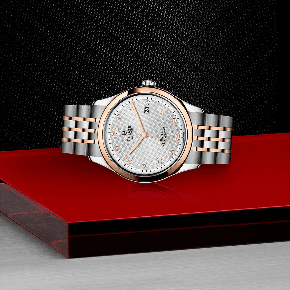 【Super Clone】TUDOR 1926 39mm Two-Tone Silver Diamond Dial Men's Automatic Bracelet Watch M91551-0002