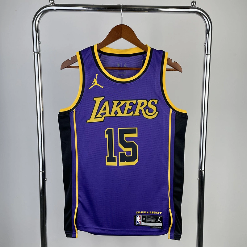 2023 NBA Lakers 15 REAVES Basketball Jersey