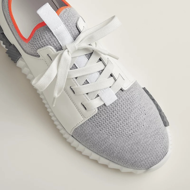 HERMES DEPART SLIP-ON SNEAKER GRIS/BLANC