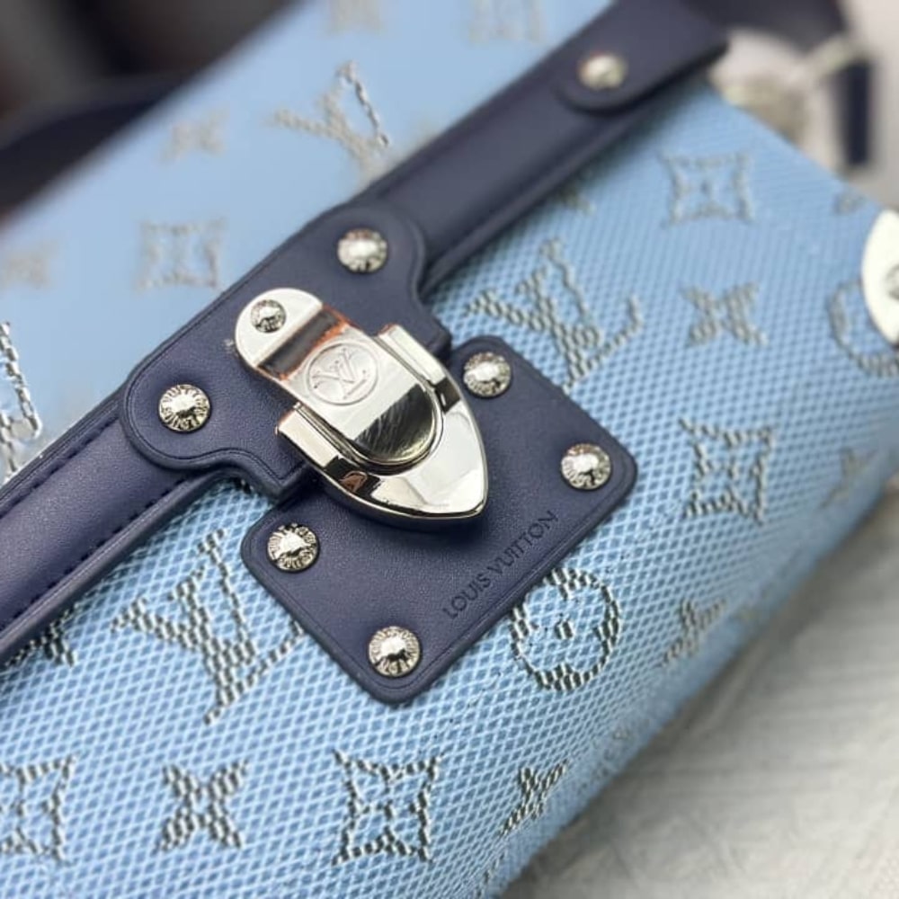 Louis Vuitton Soul Trunk Bag Monogram Blue 19Cm M15035