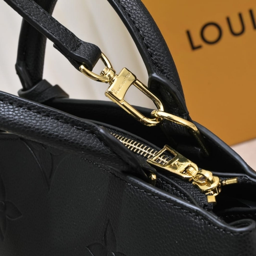 Louis Vuitton Petit Palais Monogram Empreinte Leather Black 29Cm M58916