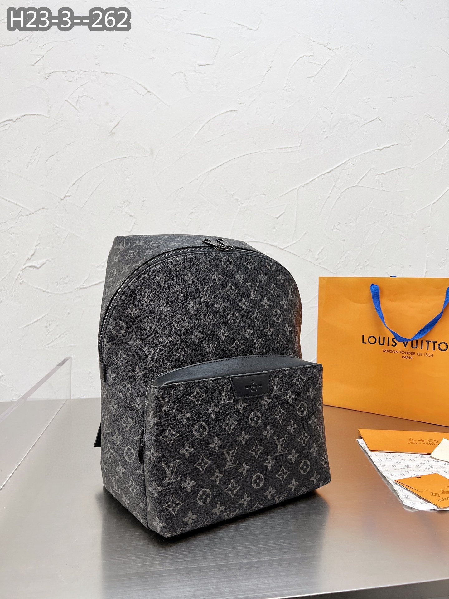 Louis Vuitton Discovery Backpack Monogram Eclipse Pm Black 37Cm M43186