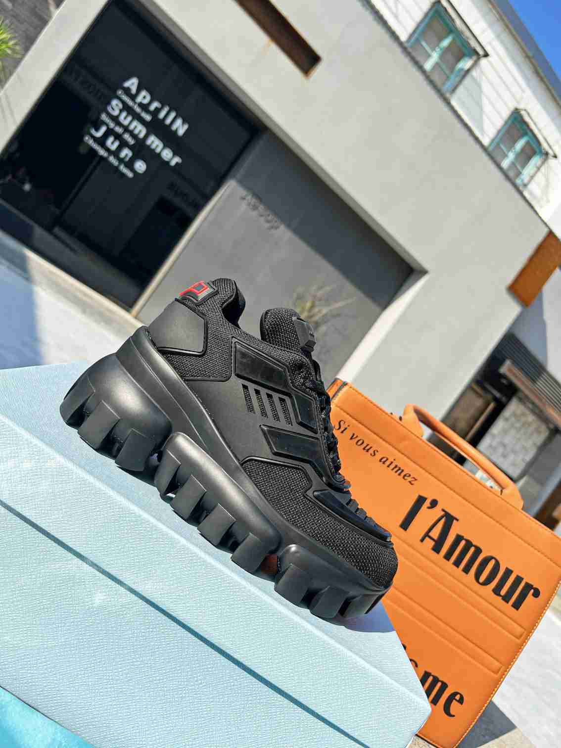 Prada Cloudbust Thunder Sneakers Black 1E819L3Kr2F0002F050