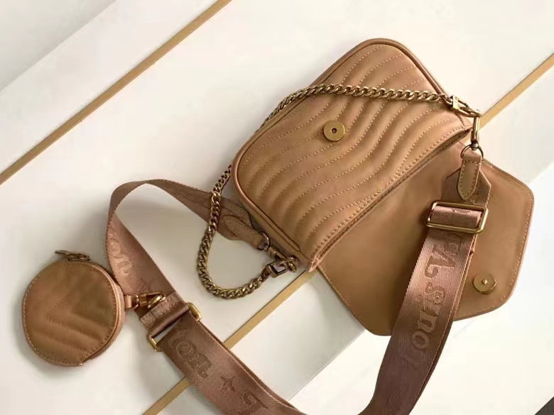 Louis Vuitton New Wave Multi Pochette 19Cm Beige