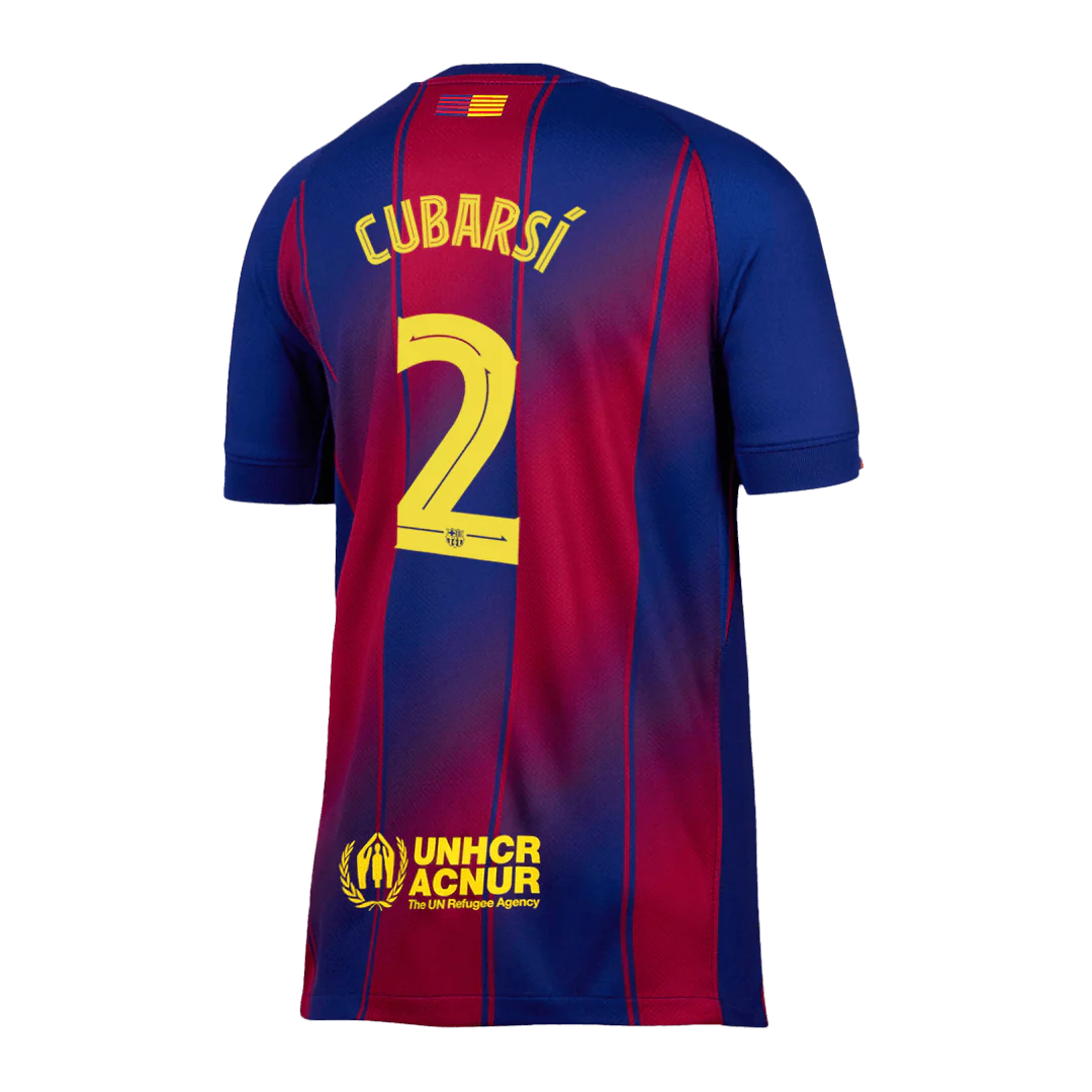 CUBARSÍ #2 Barcelona Home Soccer Jersey 2025/26 - UCL