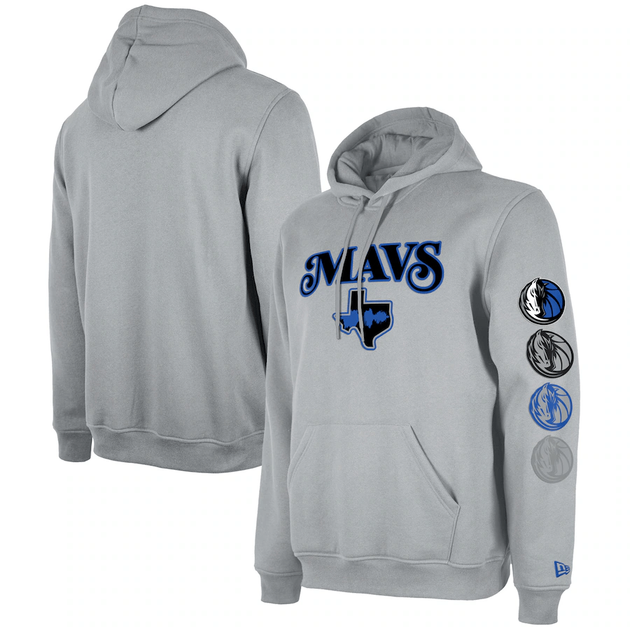 Men's Dallas Mavericks  Gray 2023/24 City Edition Pullover Hoodie