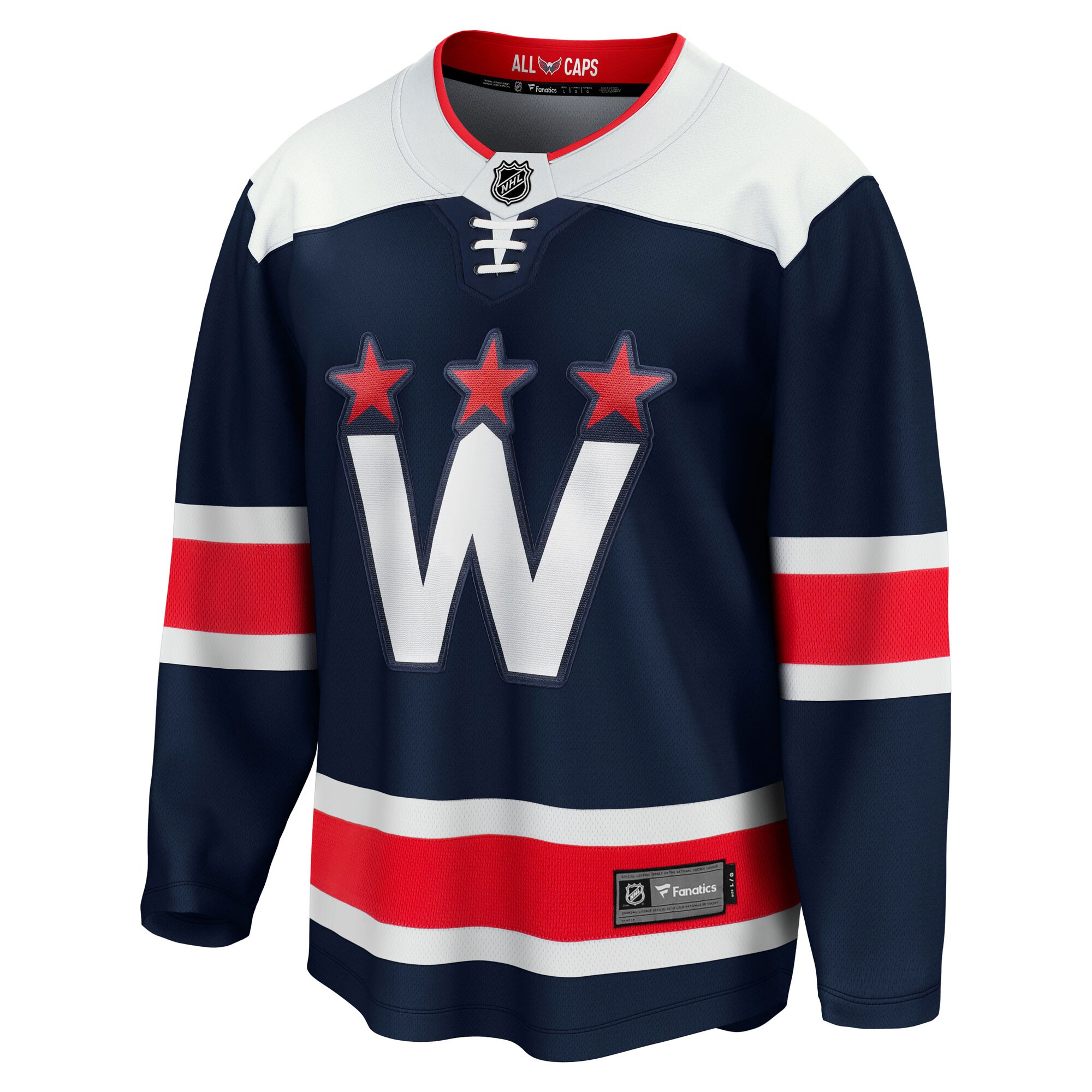 Washington Capitals Fanatics Alternate Premier Breakaway Jersey – Navy