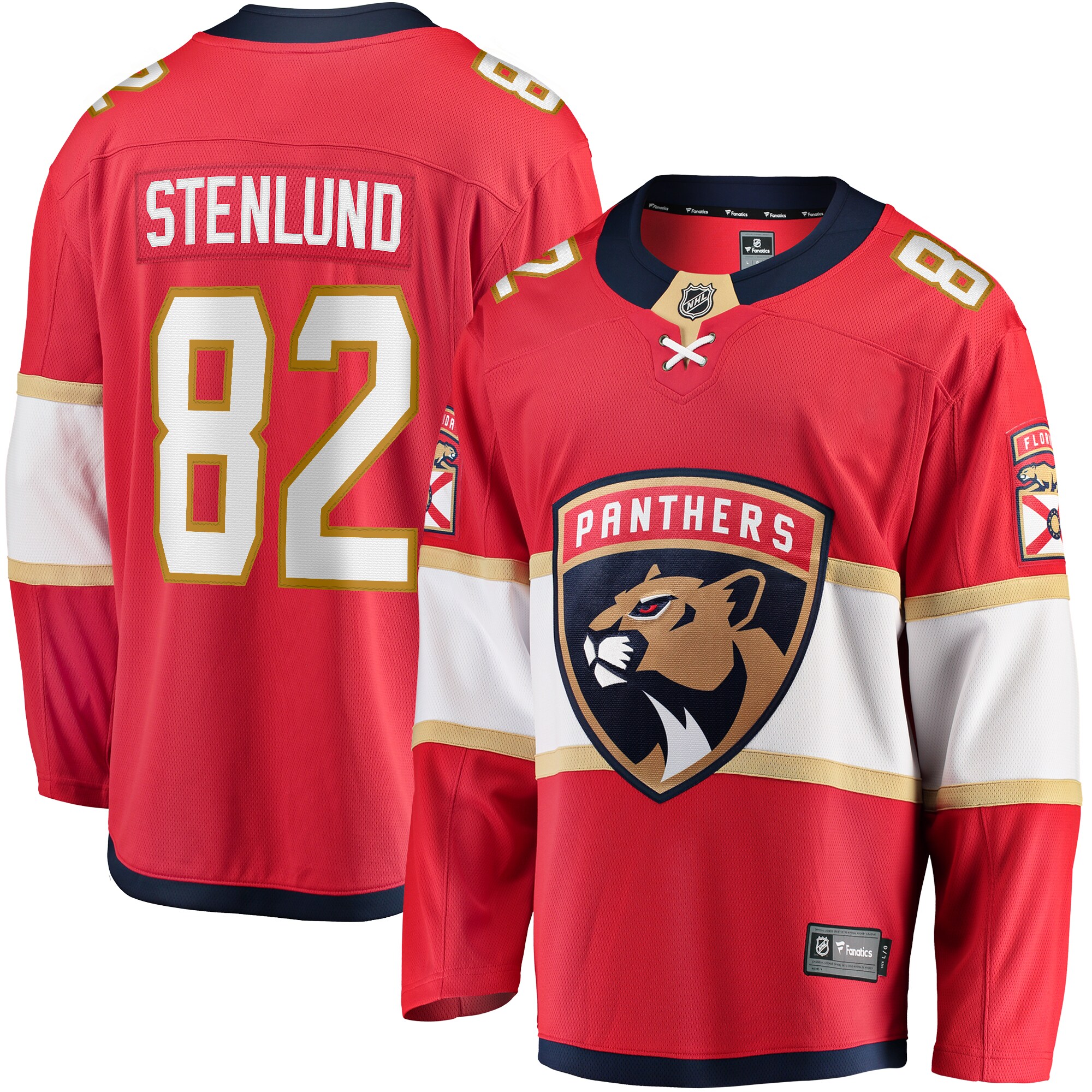 Kevin Stenlund Florida Panthers Fanatics  Premier Breakaway Player Jersey – Red