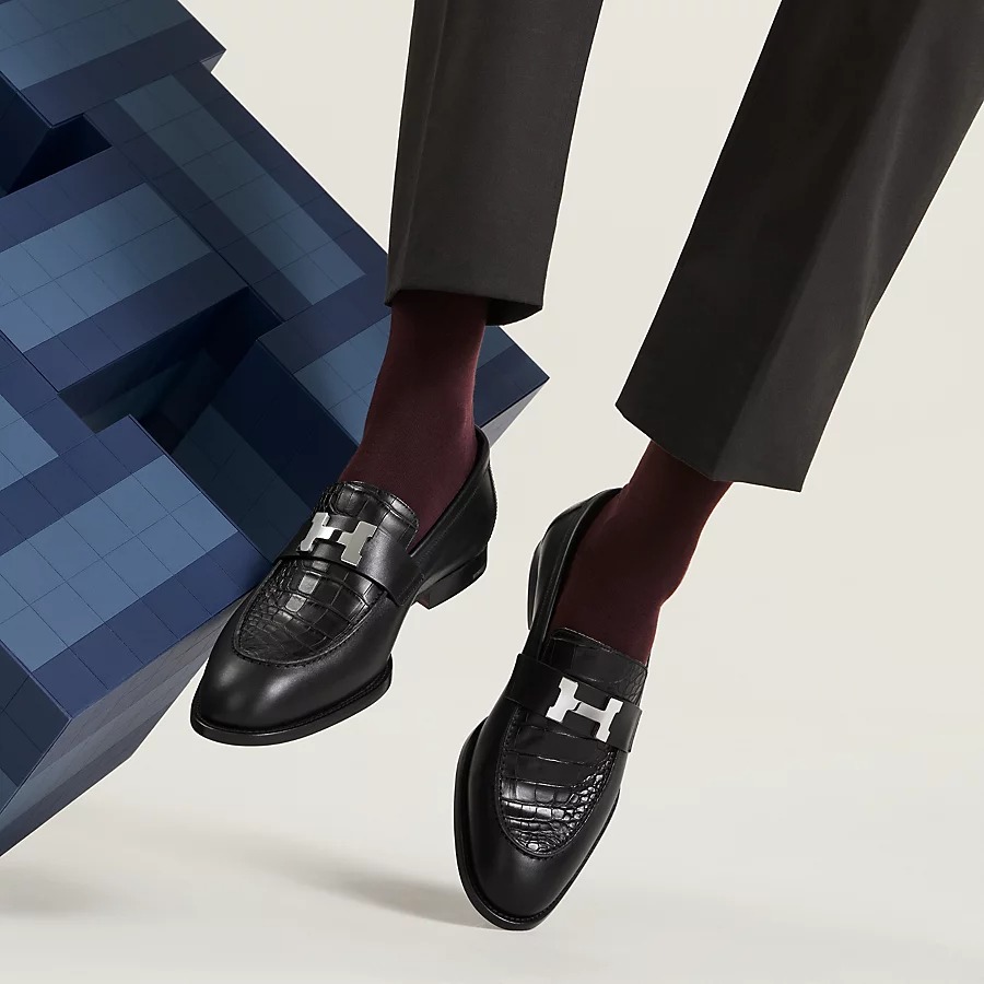HERMES HONOER LOAFER BLACK