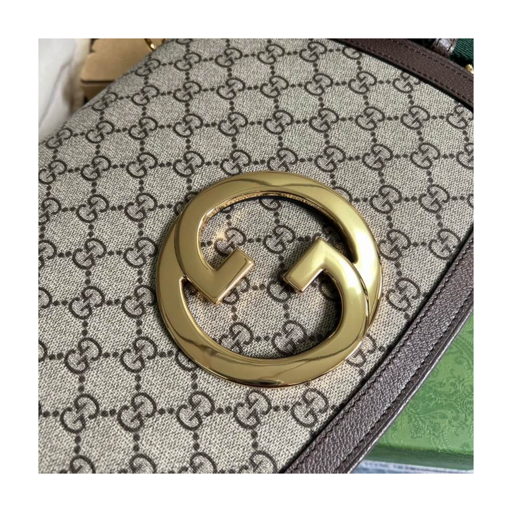 Gucci Blondie Medium Shoulder Bag With Round Interlocking G