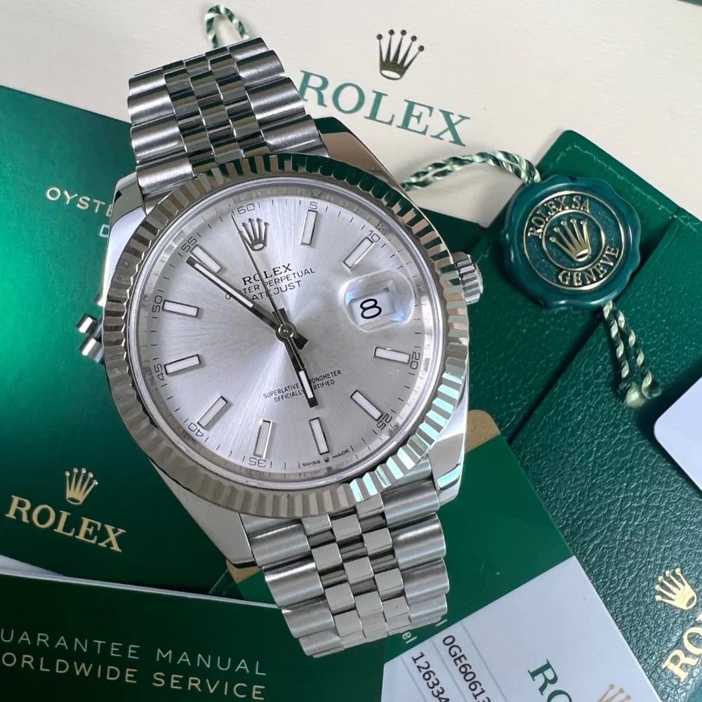 [Superclone] Rolex Datejust 41mm Silver Dial Jubilee 126334