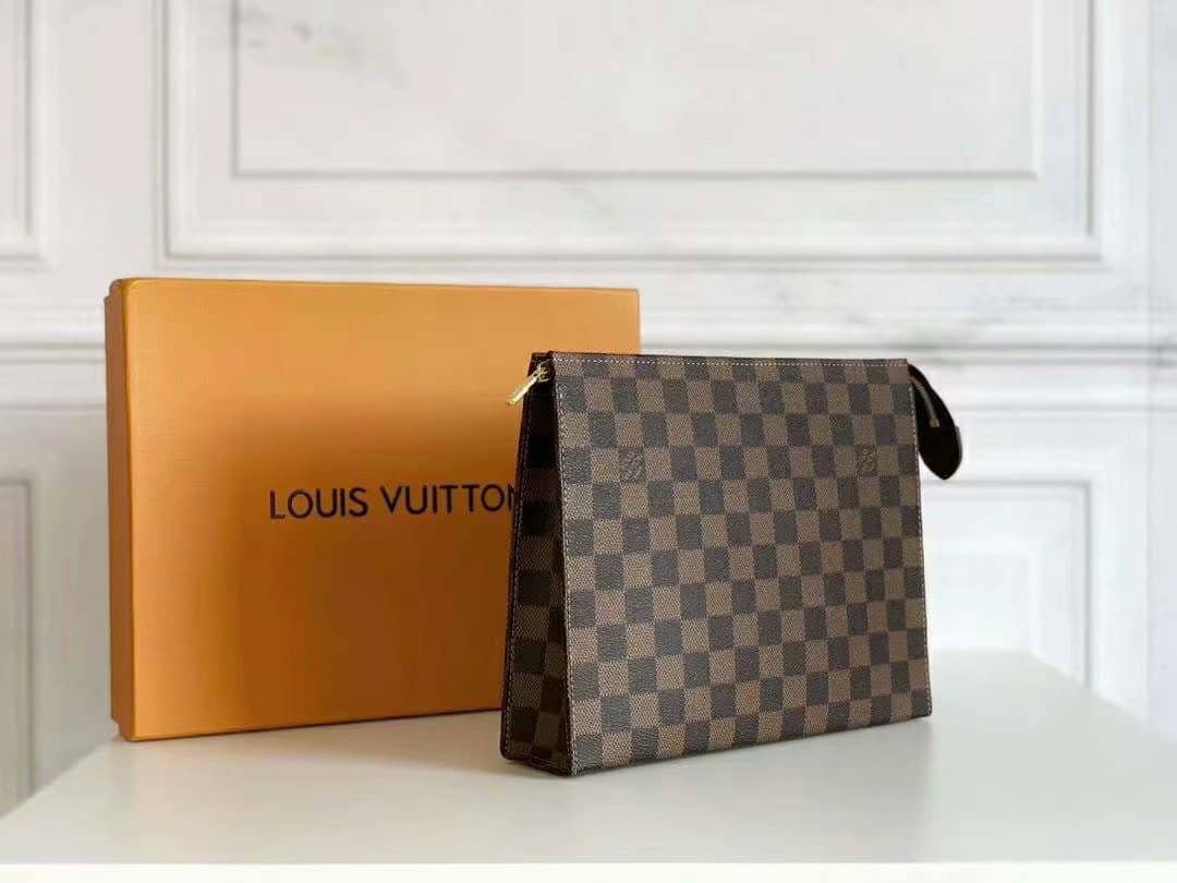 Louis Vuitton Pochette Voyage Damier Ebene 25Cm