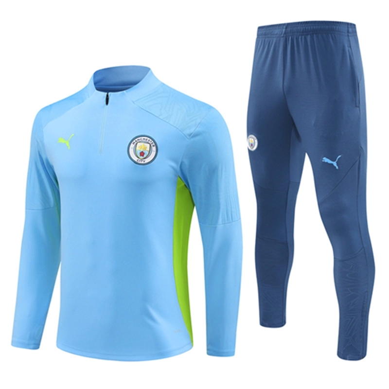 2024-25 Manchester City Light Blue Long Sleeve Training Suit