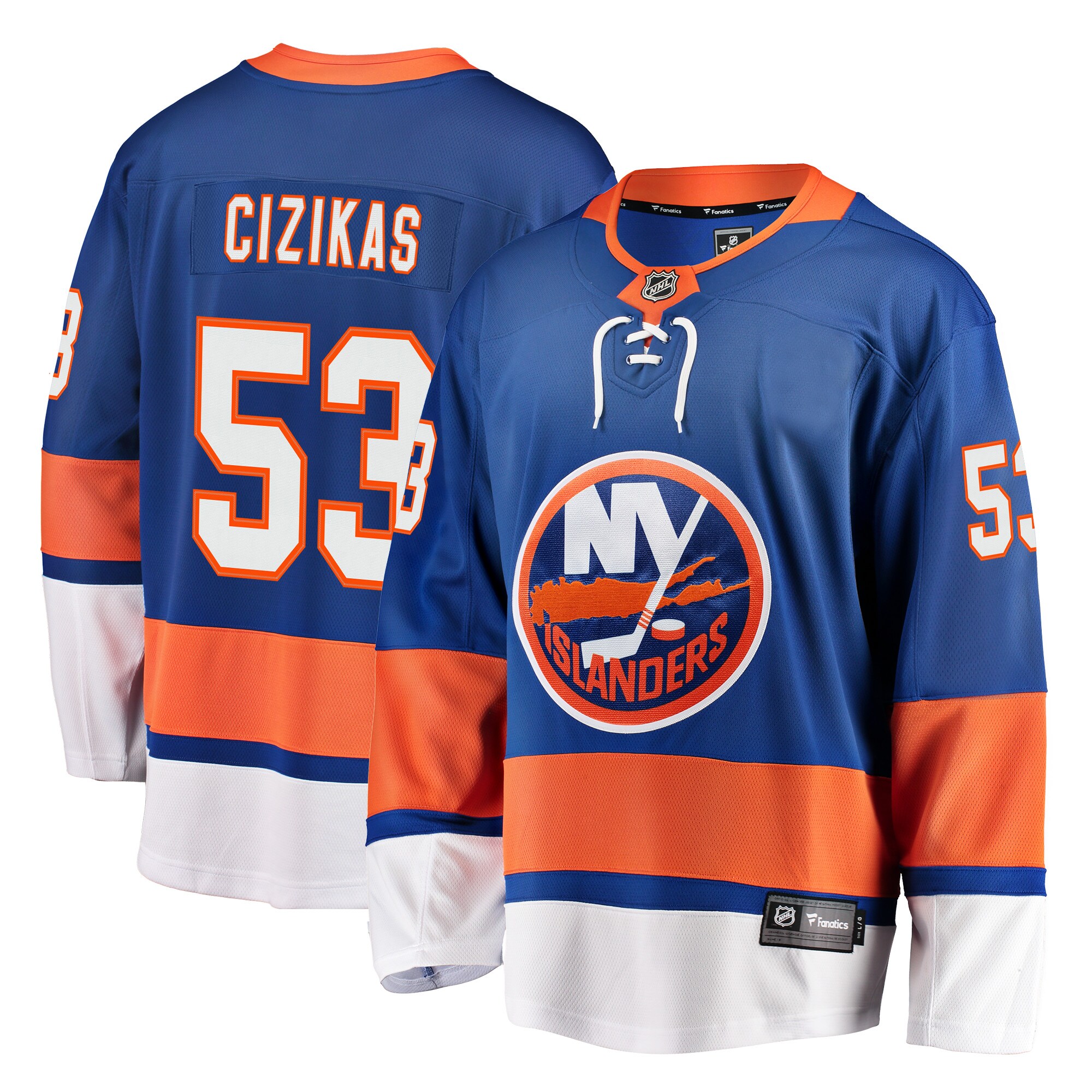 Casey Cizikas New York Islanders Fanatics Breakaway Player Jersey – Royal
