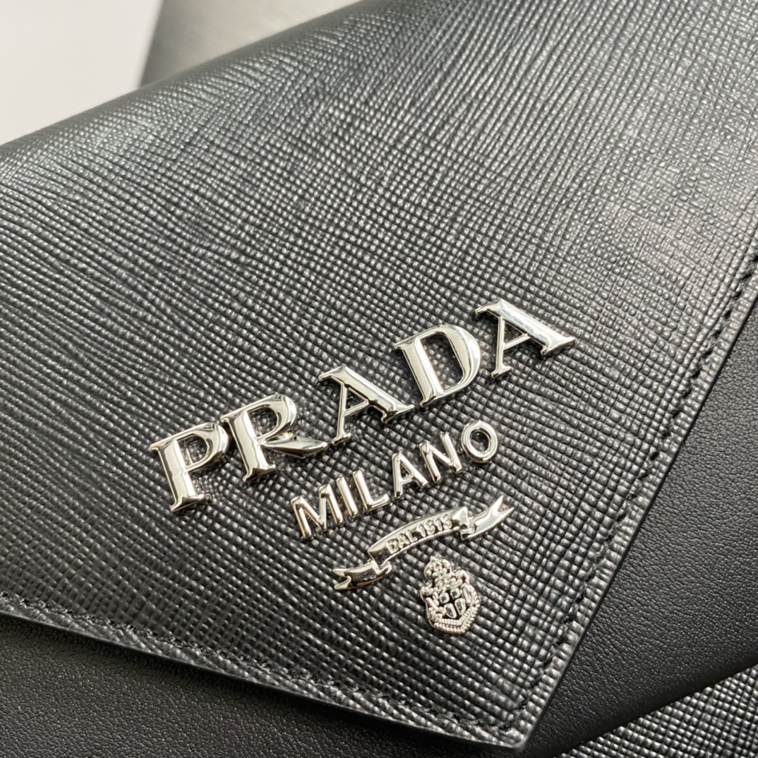 Prada Saffiano Leather Mini Envelope Bag 20cm/ 7.9in