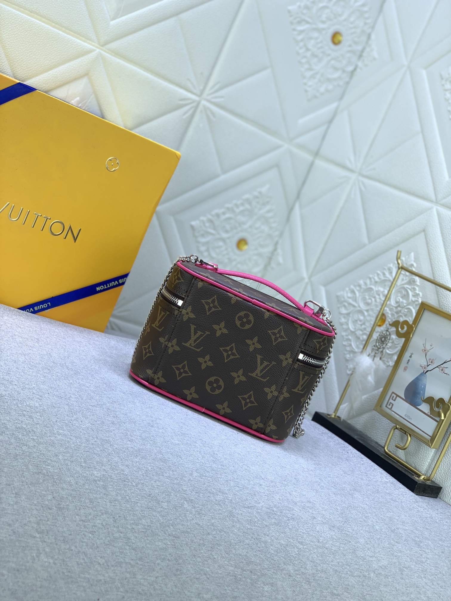 Louis Vuitton Nice Mini Monogram Canvas Pink 20Cm M46767