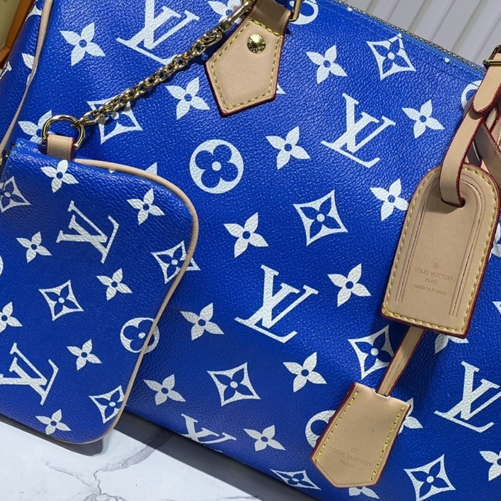 Louis Vuitton Speedy P9 Bandoulière 30 Blue 30Cm M24424