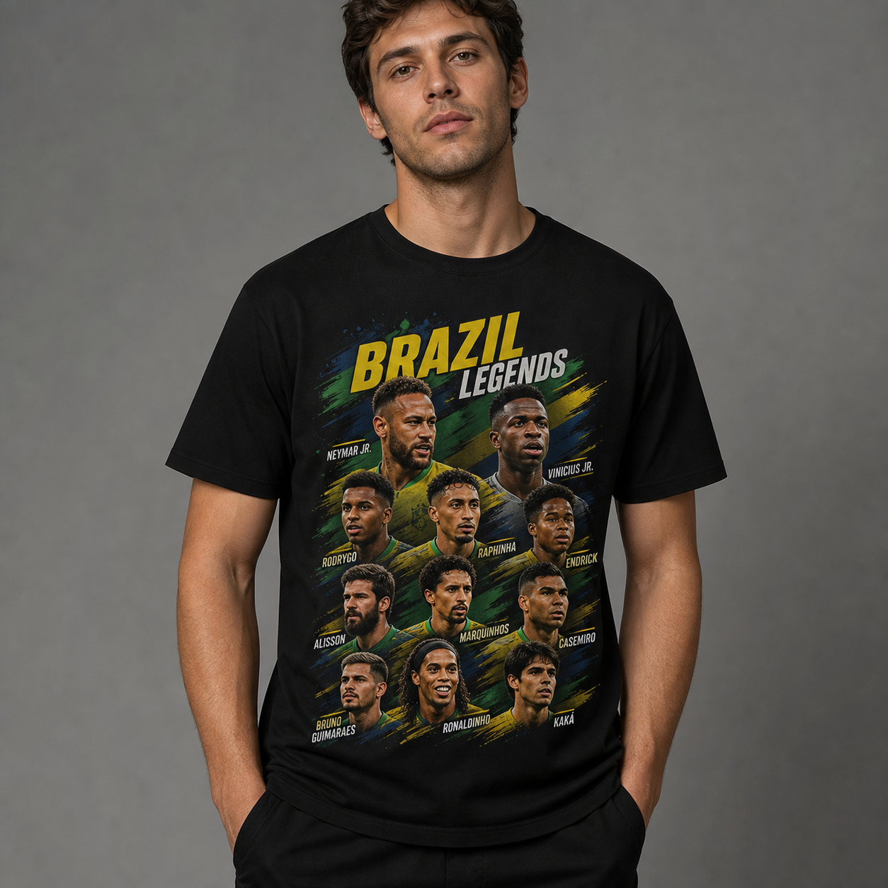 Brazilian Player Pure Cotton T-Shirt – Limited-Time Offer