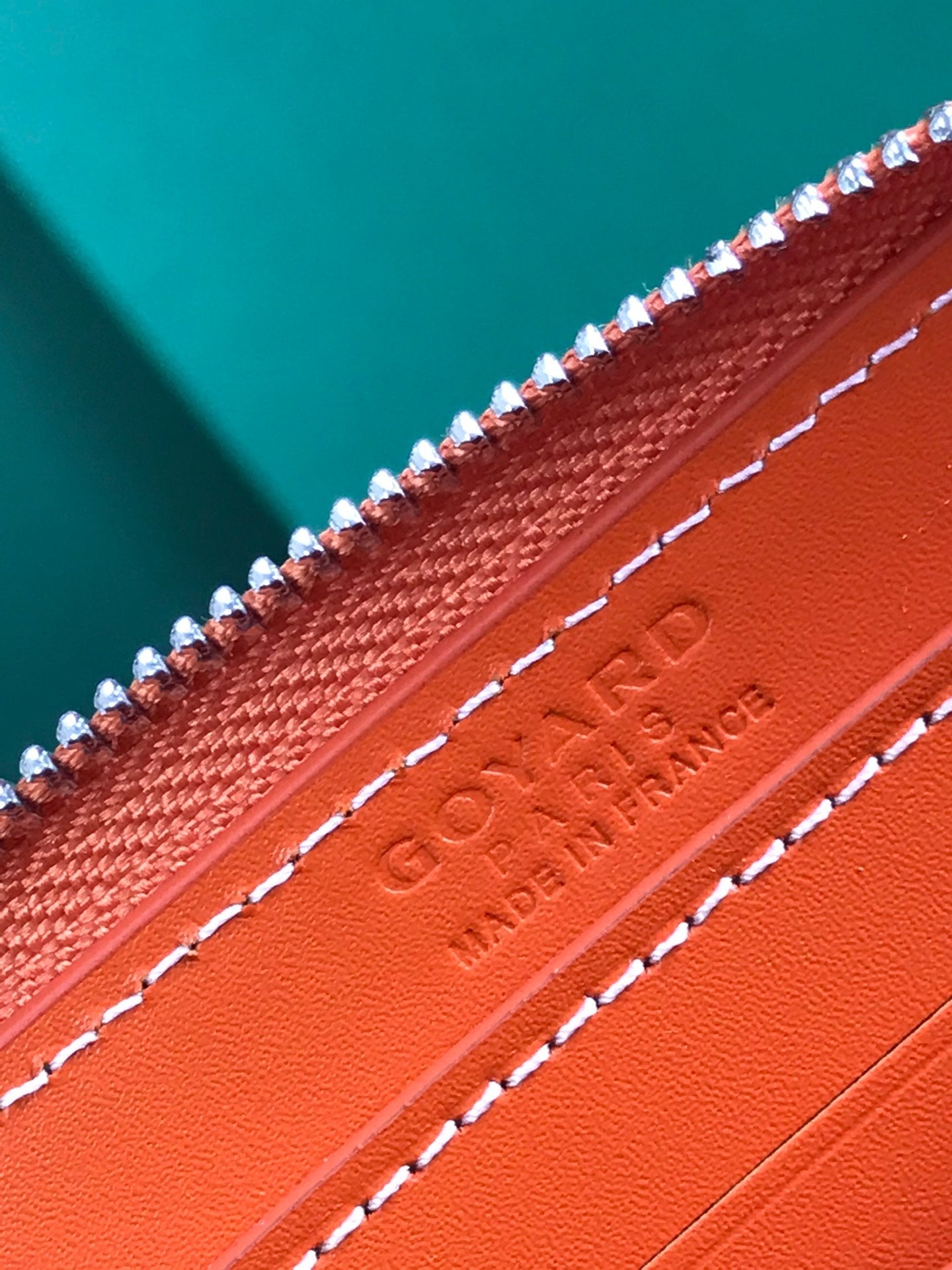 Goyard Matignon Mini Wallet 11 Cm Orange Goyardine Canvas And Calfskin