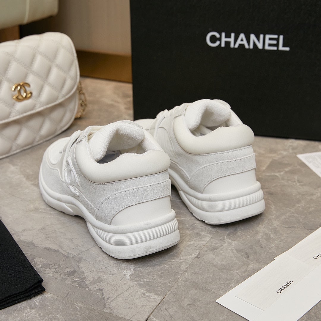 Chanel Cc Suede White G33745 Y52846 0G975