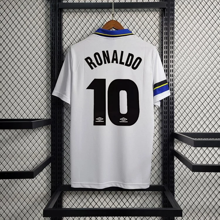 Retro 1997-98 Inter Milan away RONALDO MORIERO ZAMORANO Football jersey