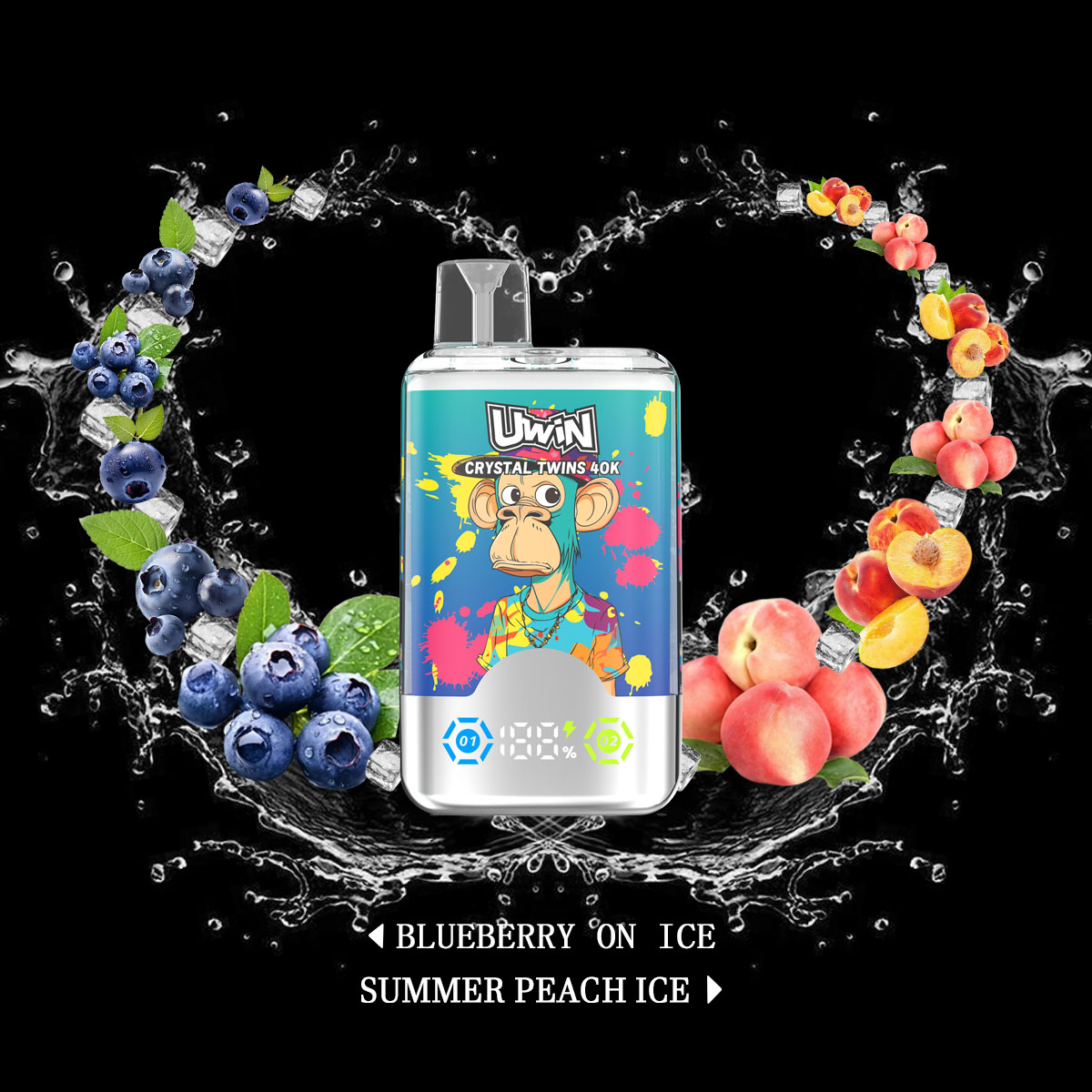 Uwin Twins Crystal 40K Disposable Vape(3 pieces)