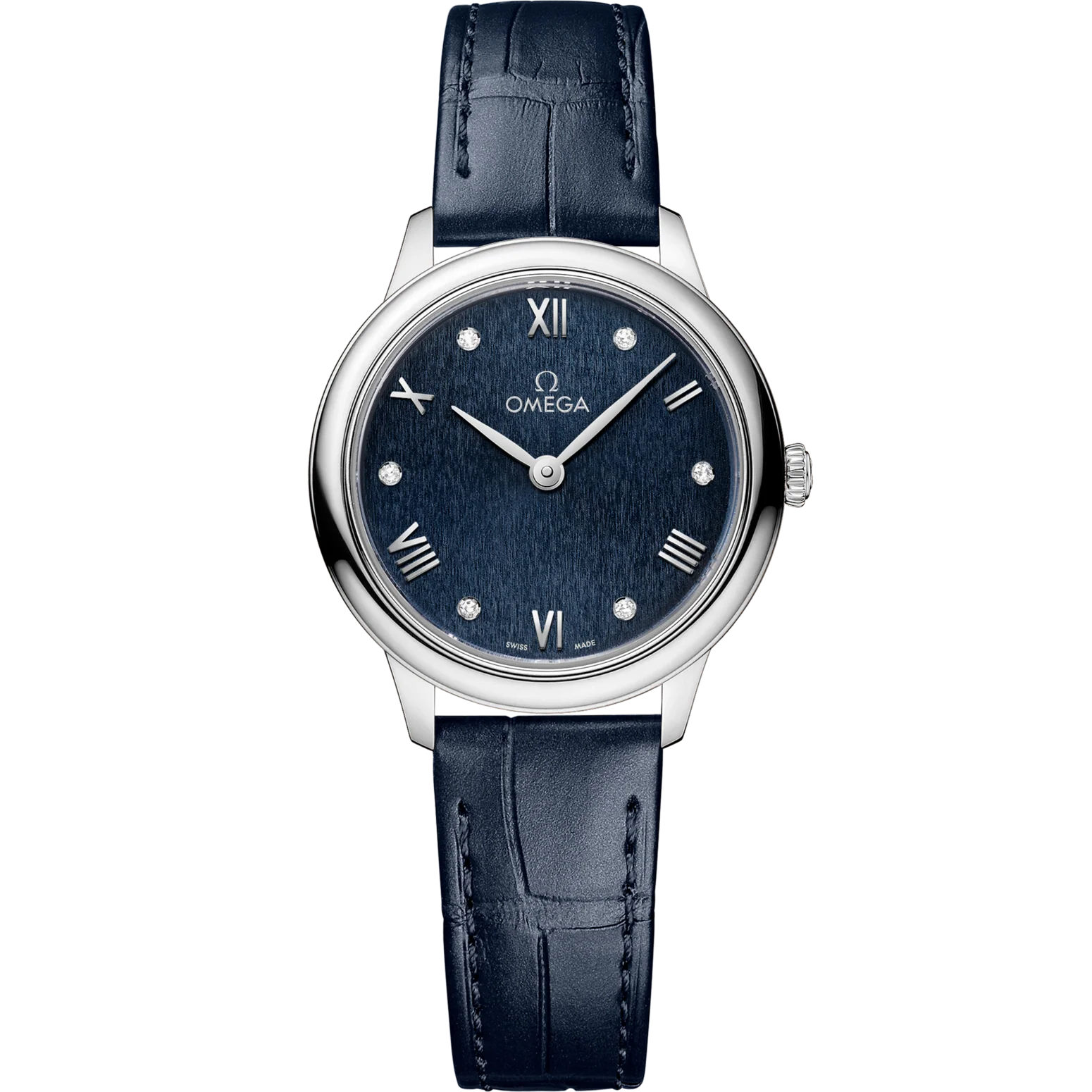 Omega De Ville Prestige 27.5 mm Blue Dial Stainless Steel Strap 434.13.28.60.53.002