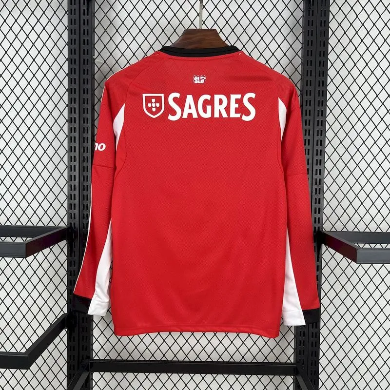 2025-26 Benfica Home Long sleeve Football jersey
