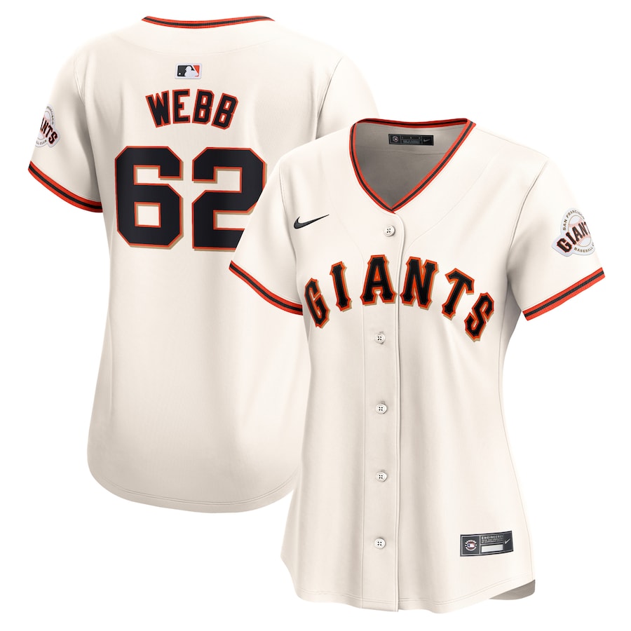 Logan Webb San Francisco Giants Women's Home Limited Player Jersey Cream