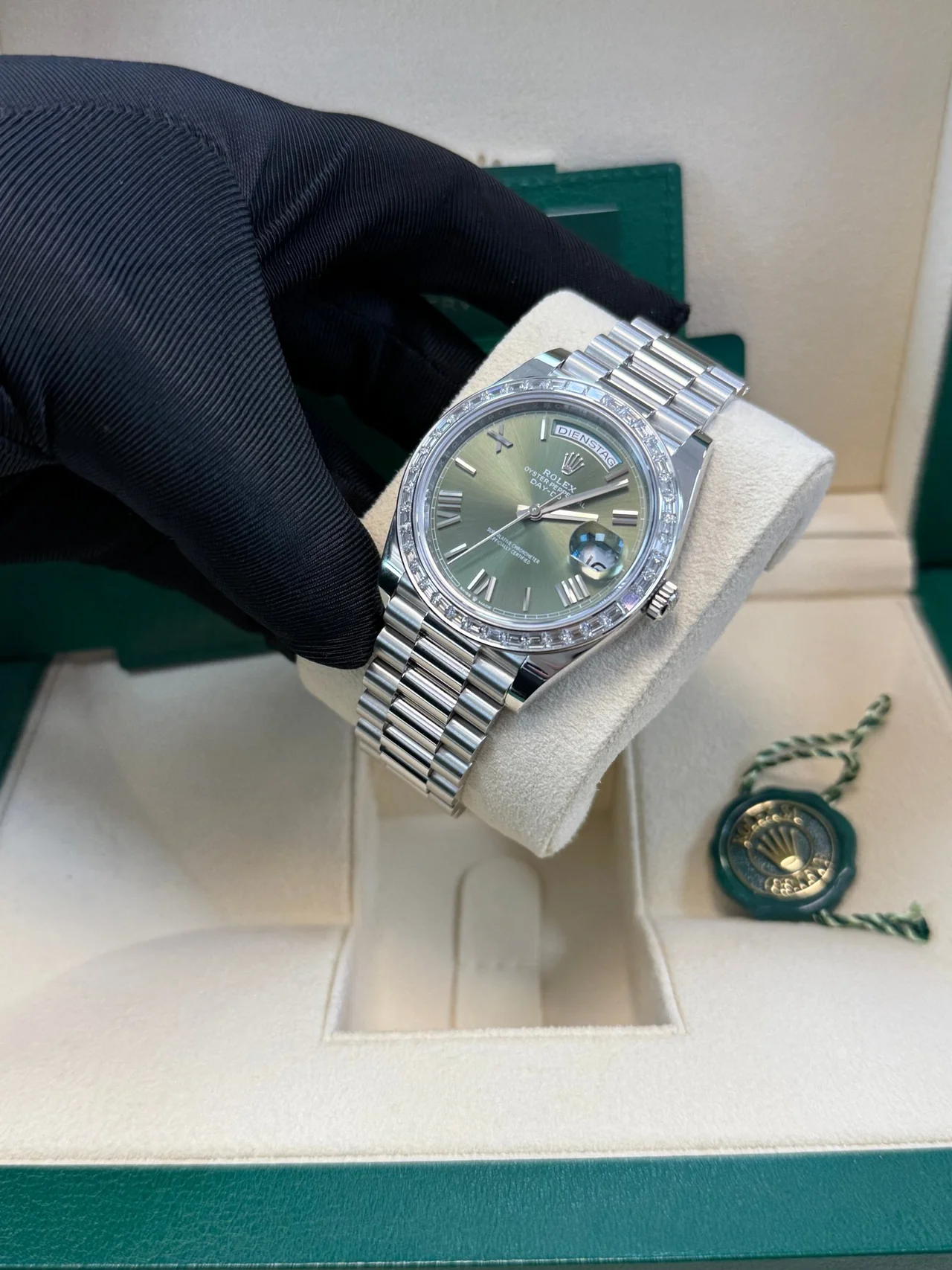 [Superclone] Rolex Day-Date 40mm Olive Green Dial President 228396TBR