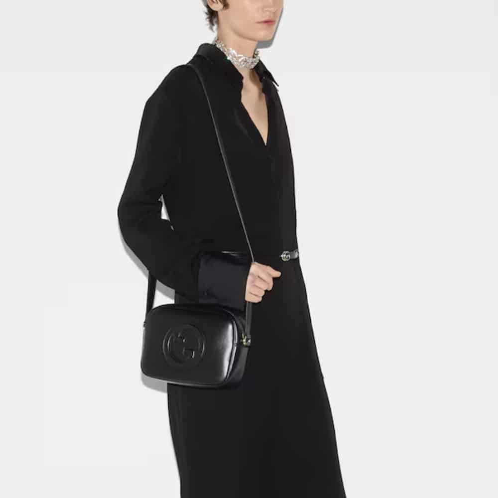 Gucci Blondie Mini Shoulder Bag Black 20Cm 820429 Aaedb 1000