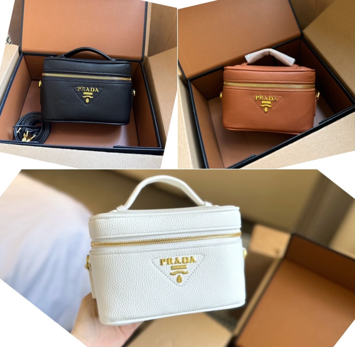 Prada Leather Mini Bag White 20Cm