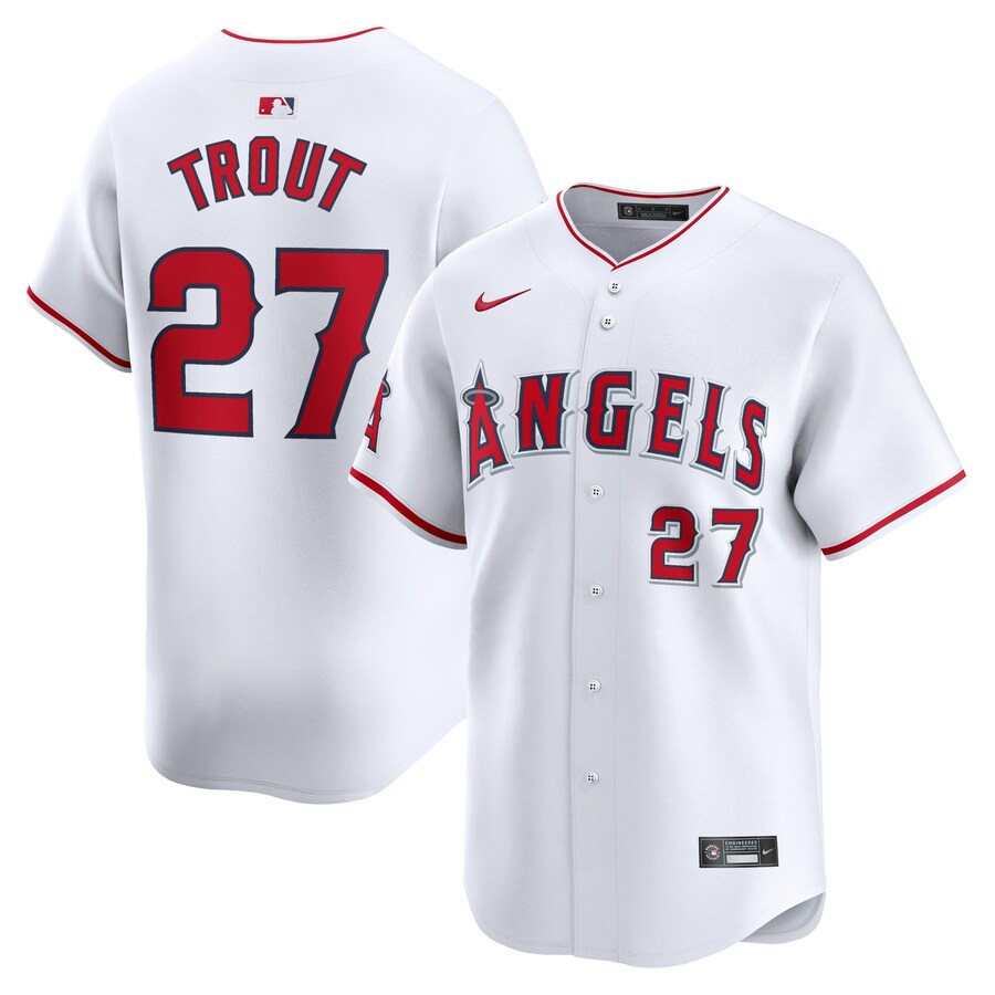 Mike Trout Los Angeles Angels Home Limited Player Jersey White