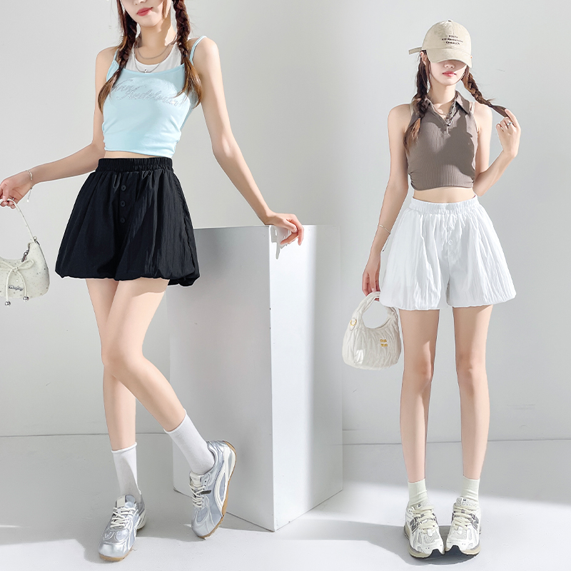 Slim A-line thin pants bubble summer bloomers for women