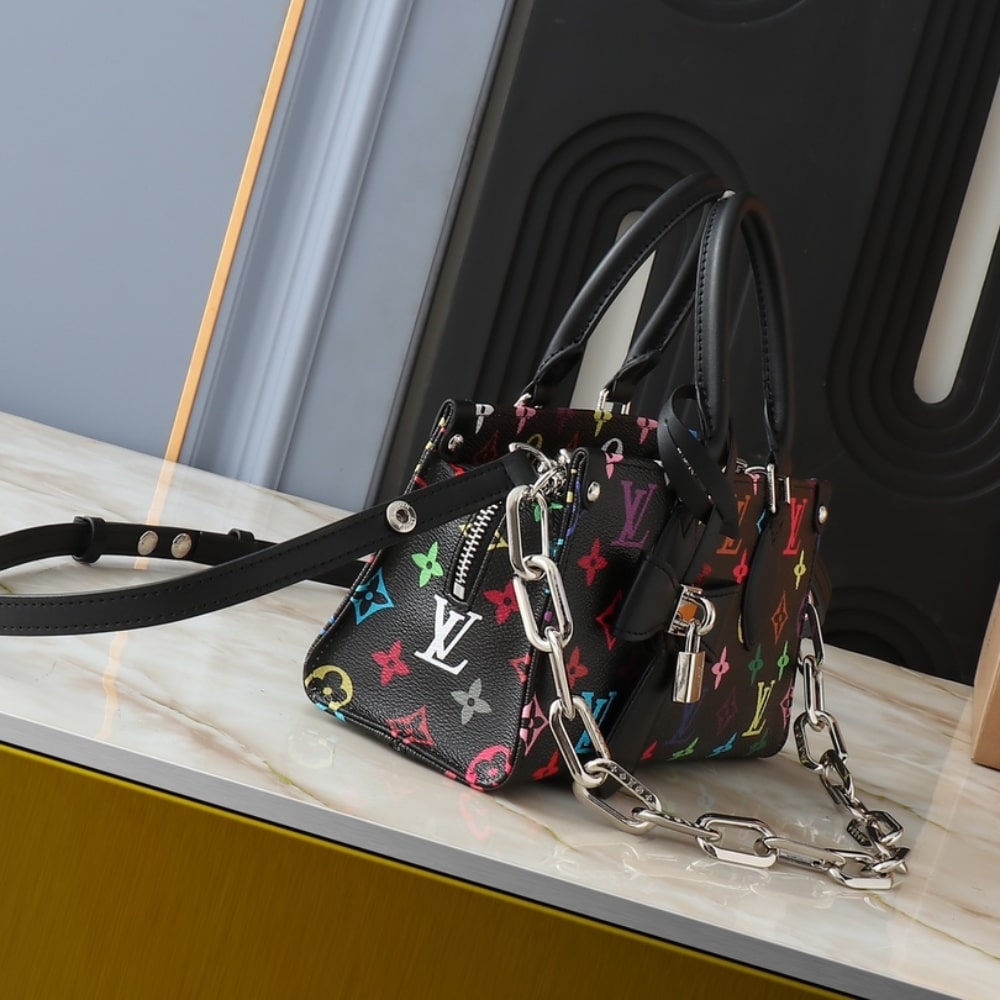 Louis Vuitton X Takashi Murakami Onthego East West Chain Black 25cm M13260