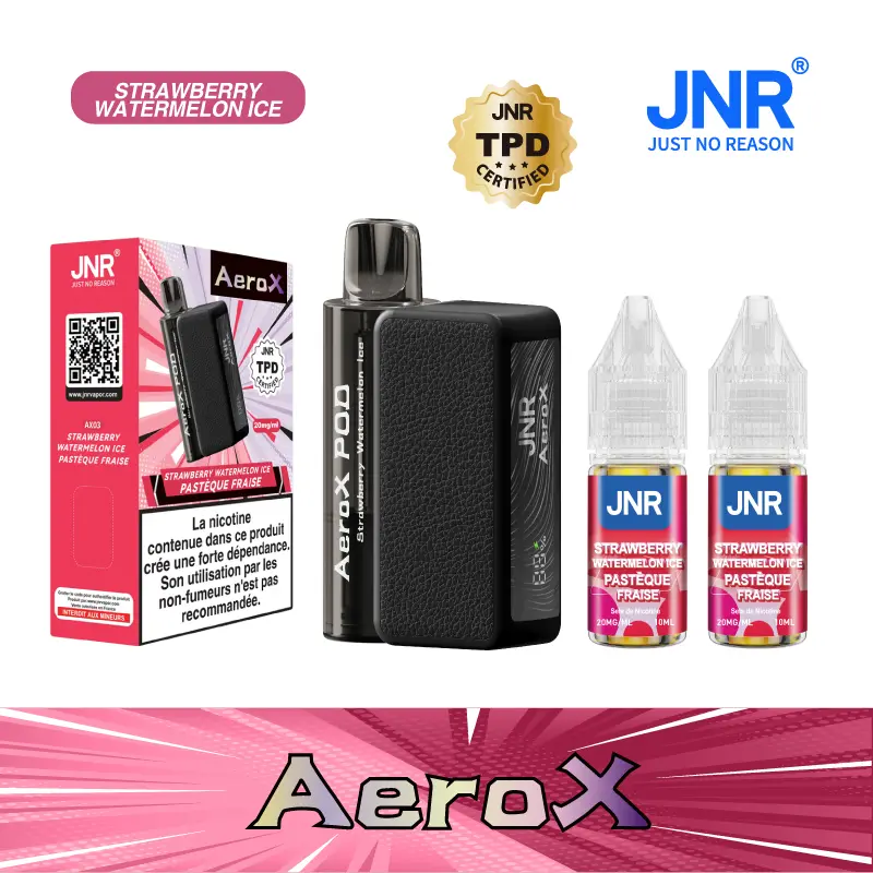 JNR AeroX 32000 Puffs - Kit Pod Remplissable et Rechargeable