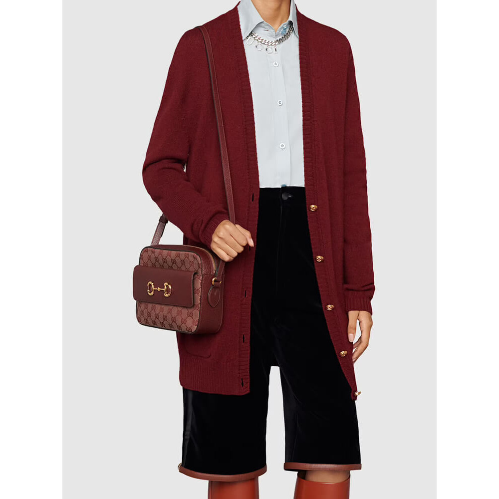 Gucci Horsebit 1955 Small Bag in Burgundy