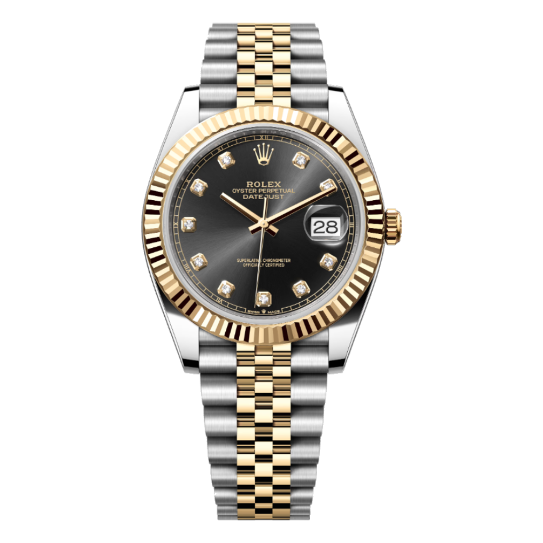 Rolex DATEJUST Oyster, 41 mm, Oystersteel and yellow gold M126333-0006