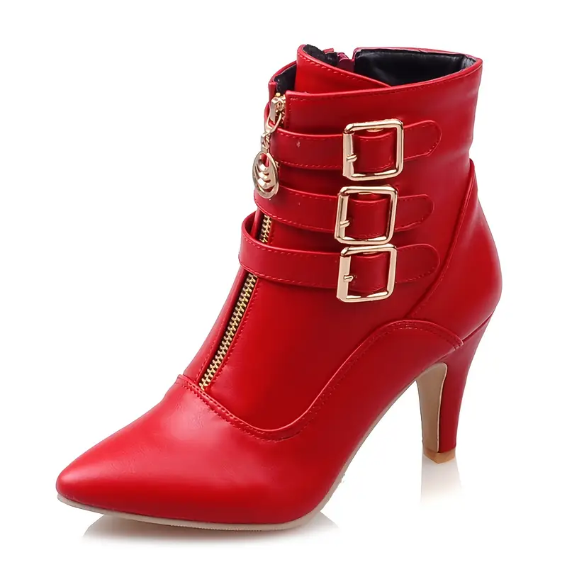 Elegant Ankle Boots Small Heel Pointed Toe Perfect for Casual Wear